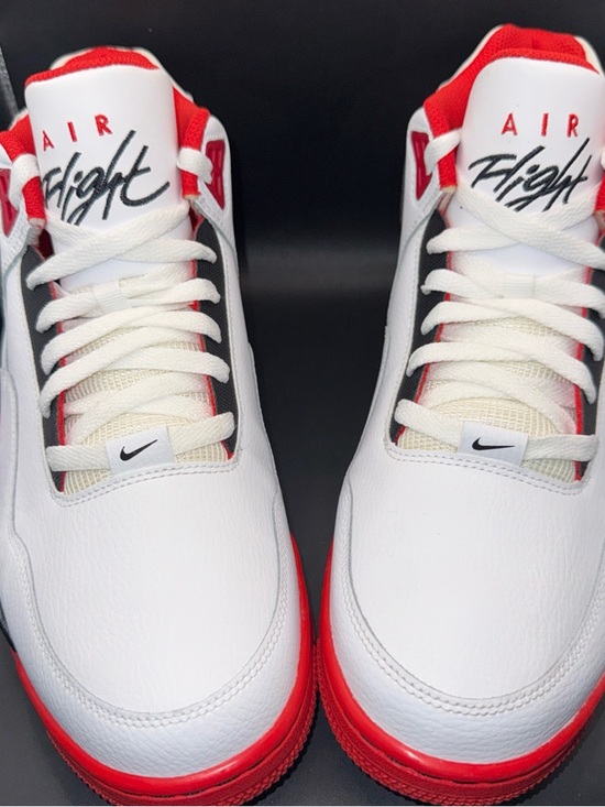 Nike Other - Nike White and Red Air Flight Sneakers